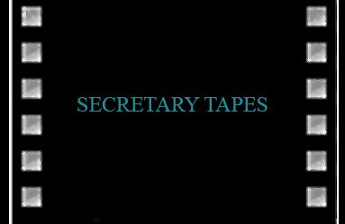A black background with the words " secretary tapes ".